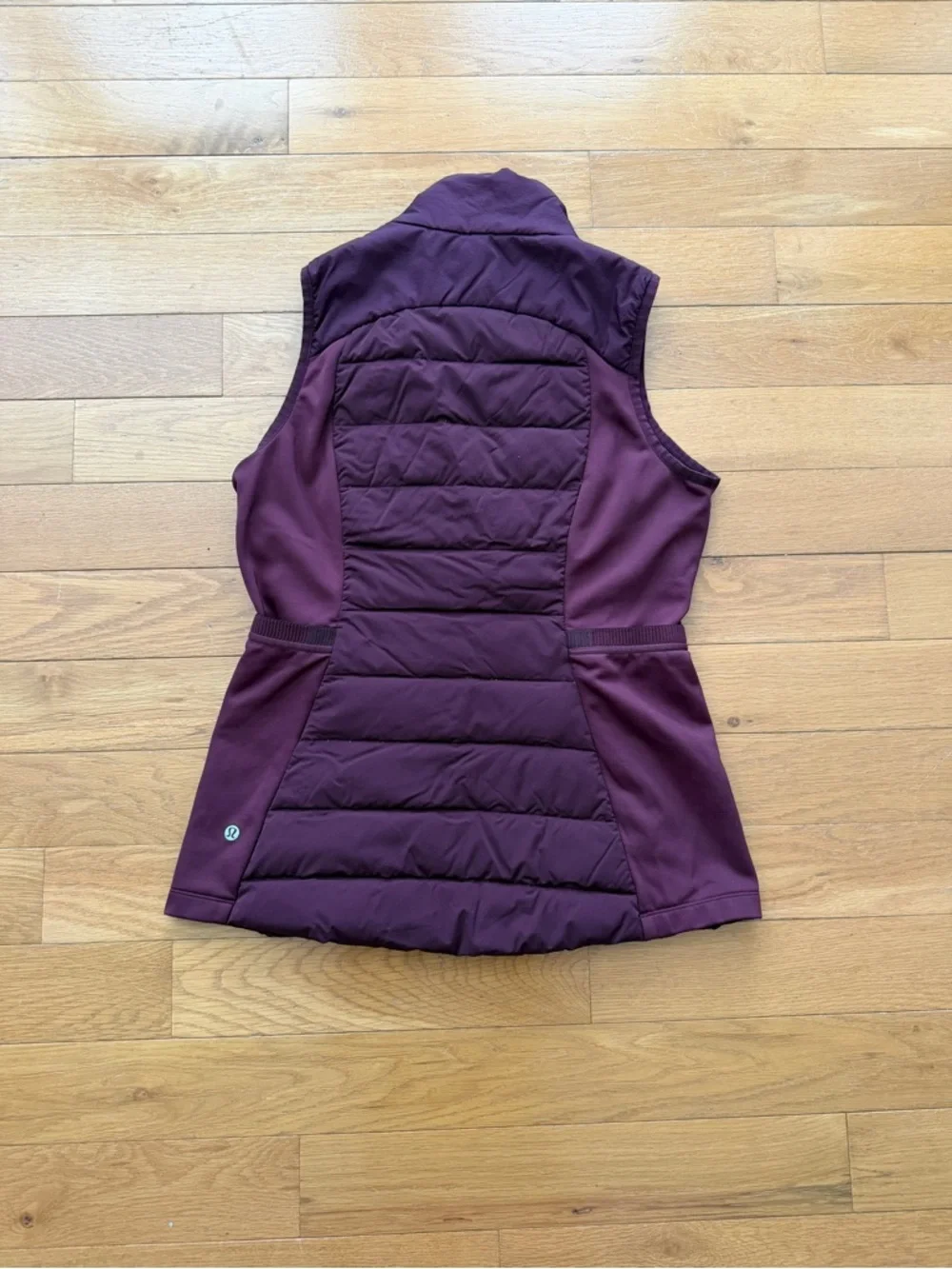 Lululemon Down for it All Vest Size 10 Full Zip Goose Down Maroon - Picture 4 of 11